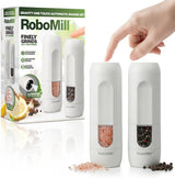 RoboMill Gravity Stainless Steel Salt & Pepper Grinder Set