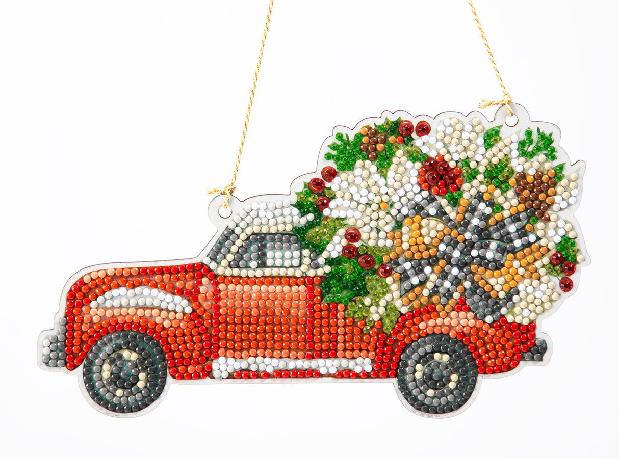 Christmas Truck Diamond Dotz Wall Hanging Kit