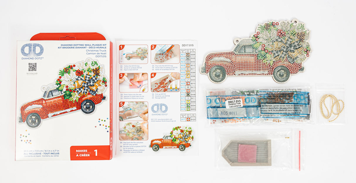 Christmas Truck Diamond Dotz Wall Hanging Kit