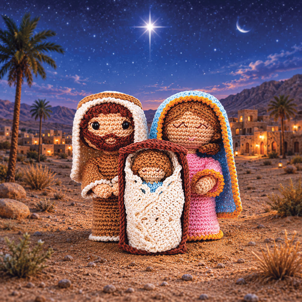 Nativity Scene -  Holy Family Amigurumi Crochet Kit