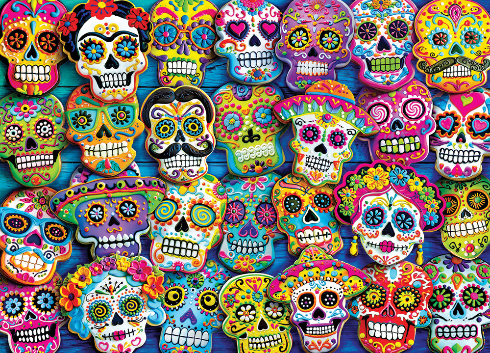 Sugar Skull Cookies Glow-in-the-Dark Jigsaw Puzzle