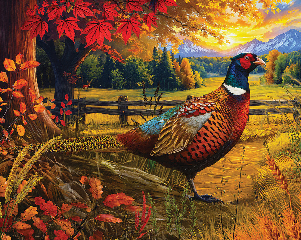 Golden Fields Pheasant Jigsaw Puzzle