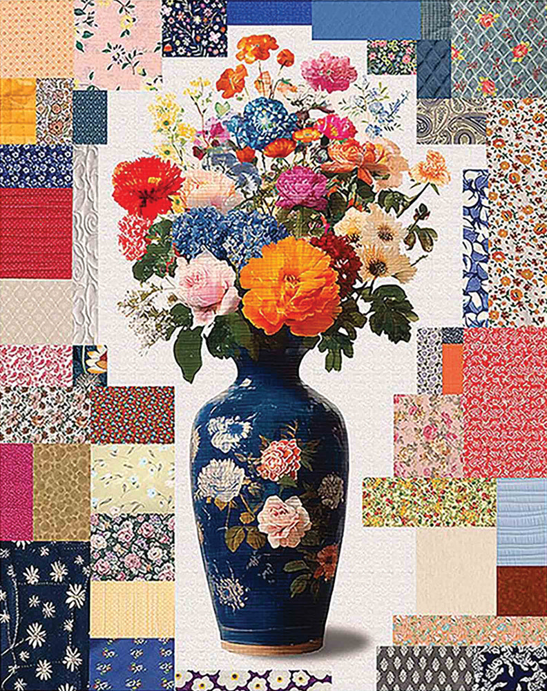 Quilted Flower Vase Jigsaw Puzzle