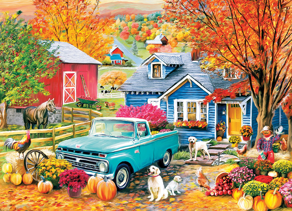 Autumn Hill Cottage Jigsaw Puzzle