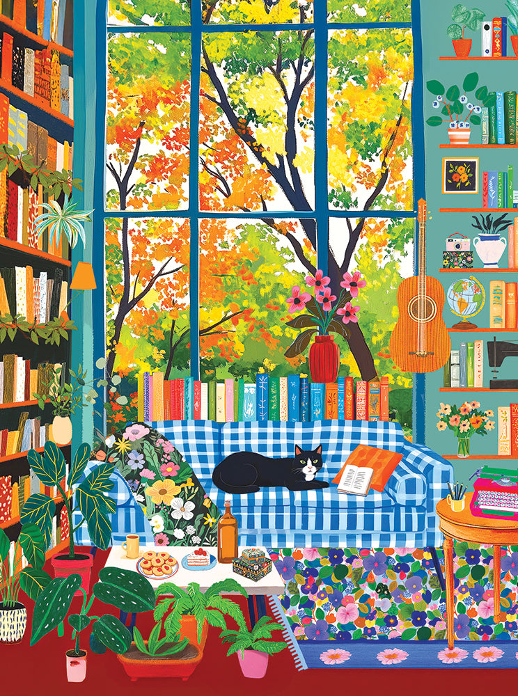 Cozy Reading Room Jigsaw Puzzle