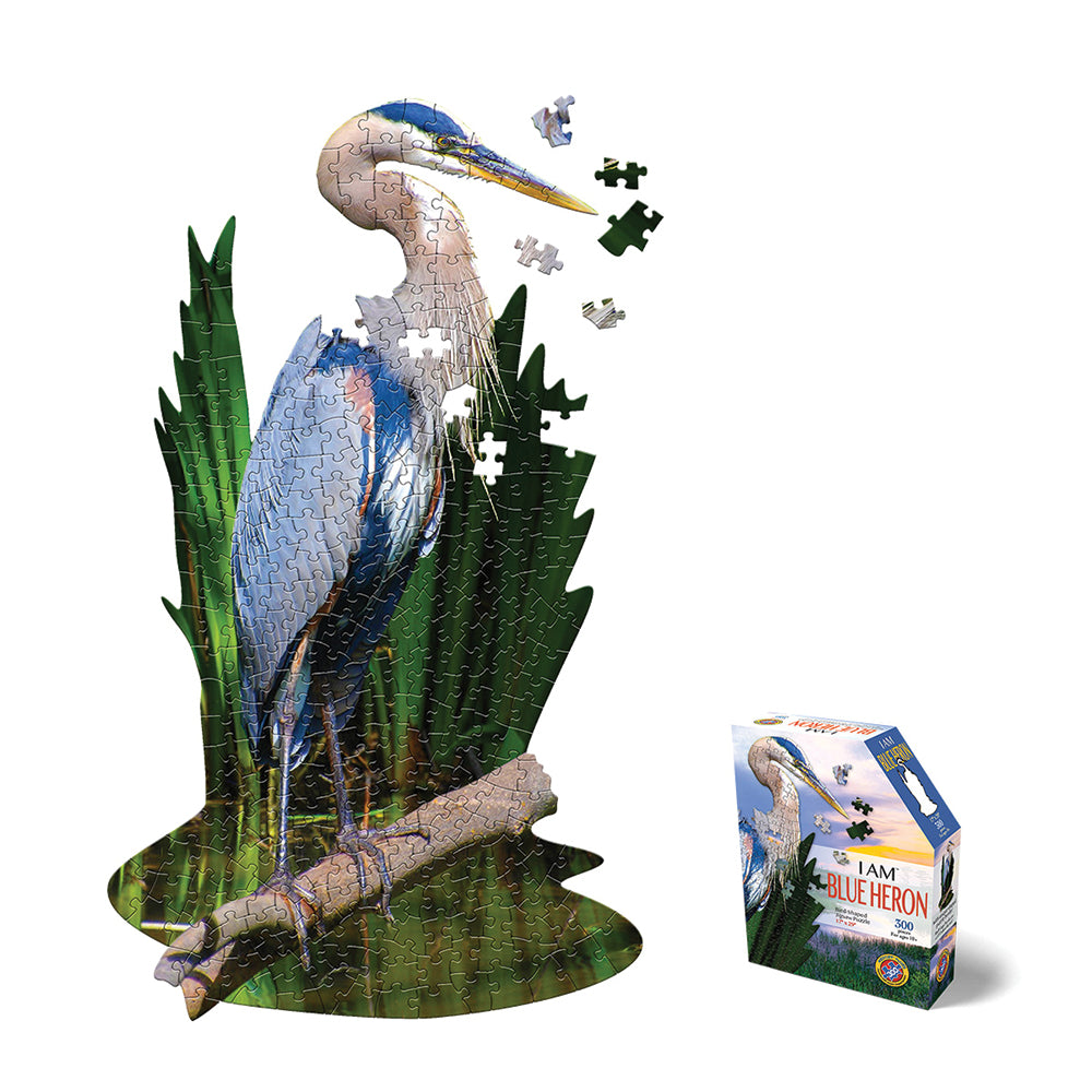 I Am Blue Heron Jigsaw Puzzle
