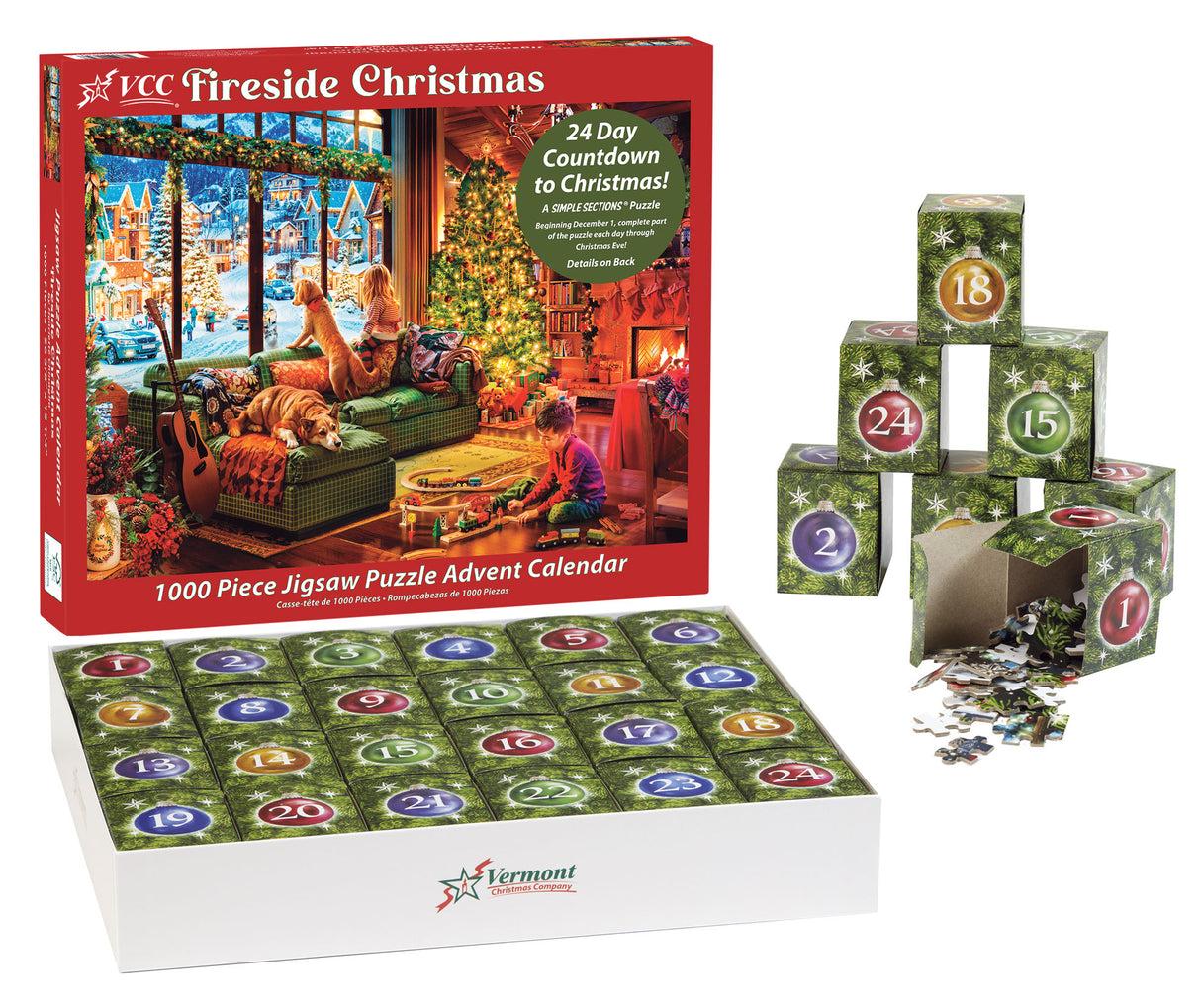 Fireside Christmas Jigsaw Puzzle Advent Calendar