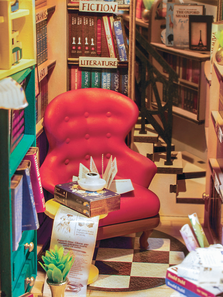 Bookstore Book Nook & Wonderland Wood Model Kit