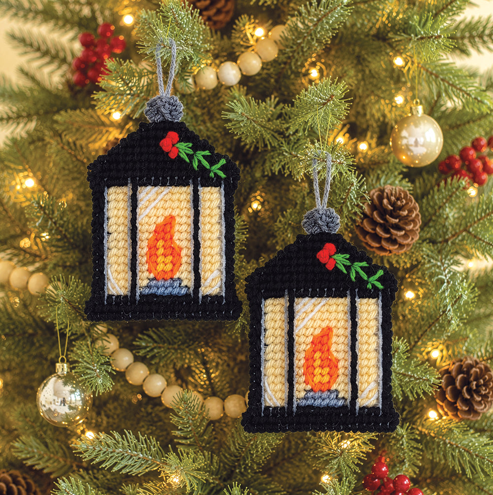 Lantern Ornaments Plastic Canvas Kit