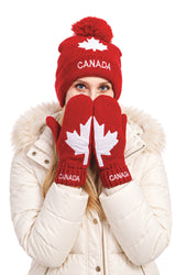 Canada Beanie, Mittens & Scarf