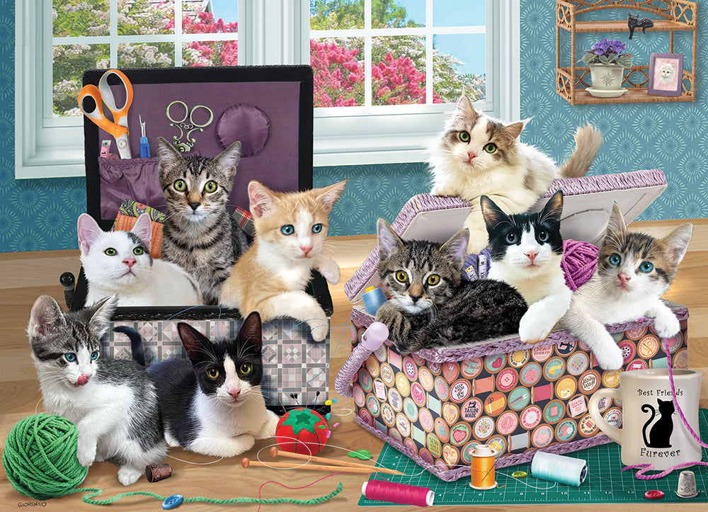 Crafty Kittens Jigsaw Puzzle
