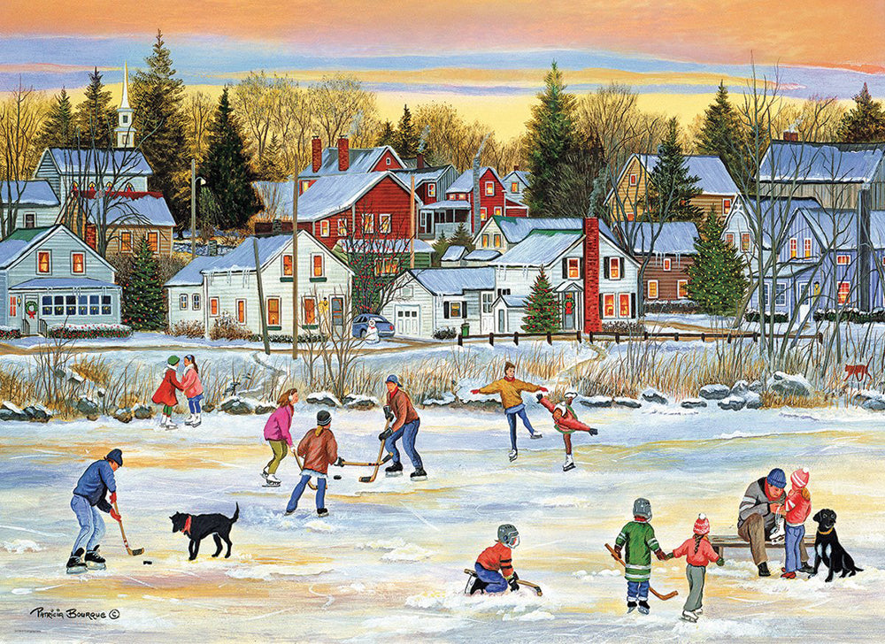 Evening Skating Jigsaw Puzzle
