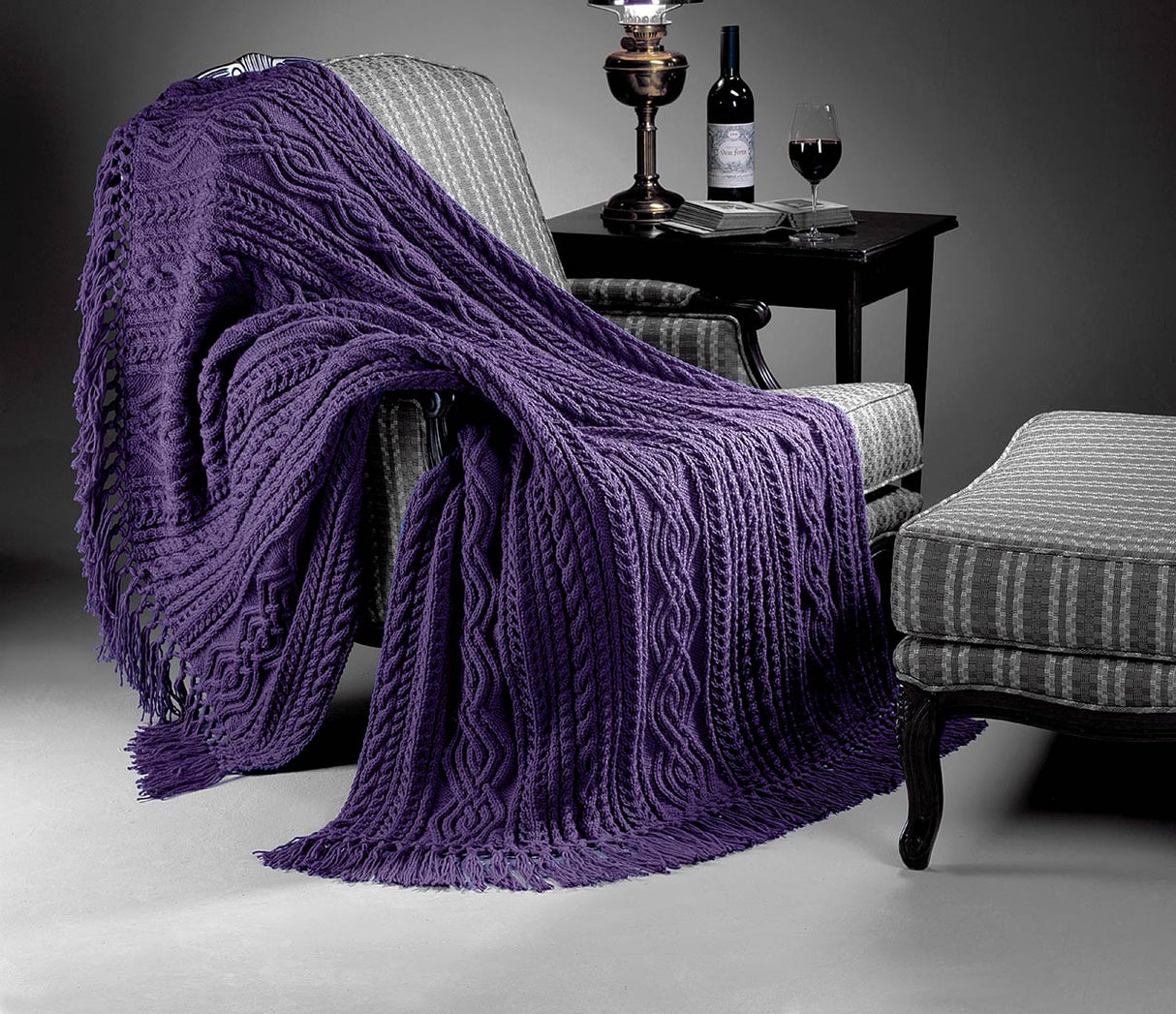 Câbles confortables motif afghan