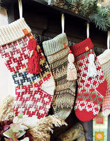 Bas de Noël en mosaïque