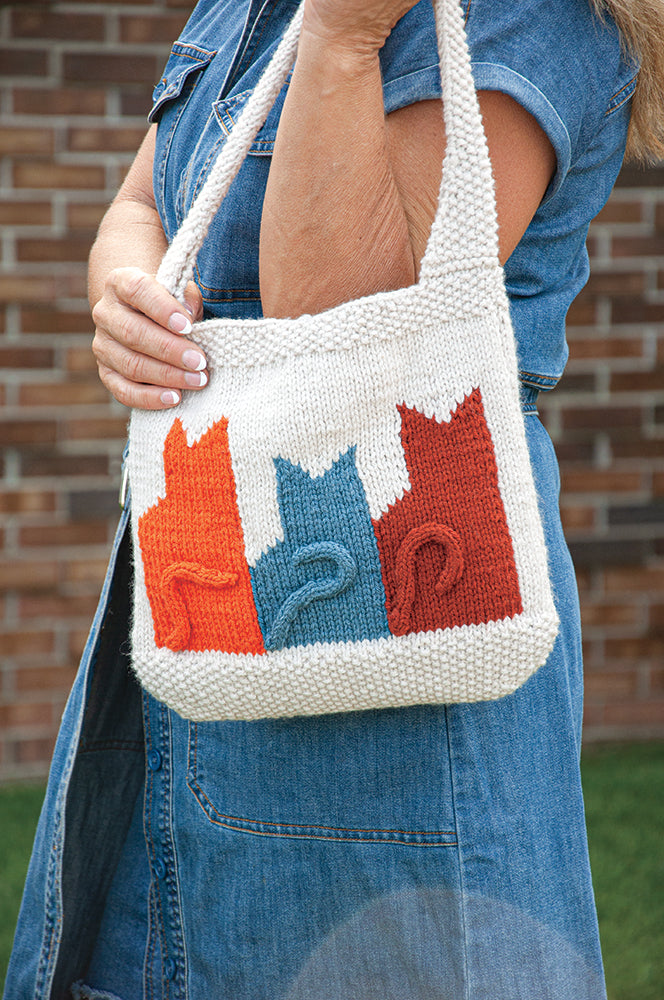 Cat Lover's Knit Bag