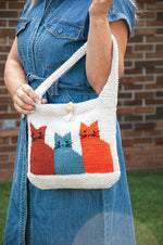 Cat Lover's Knit Bag