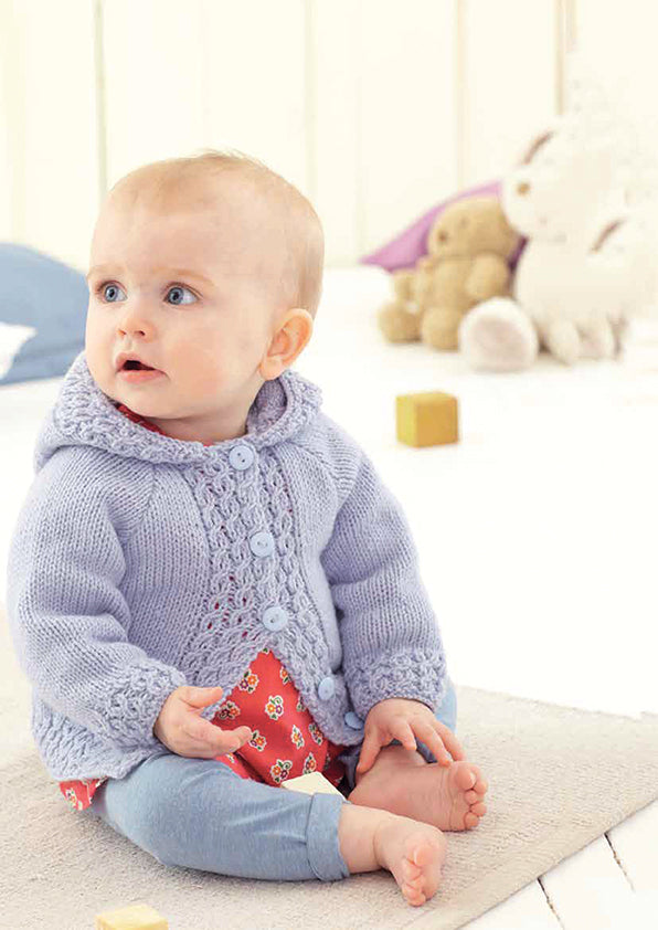 Knit Hooded Baby Jacket