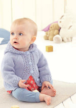 Knit Hooded Baby Jacket
