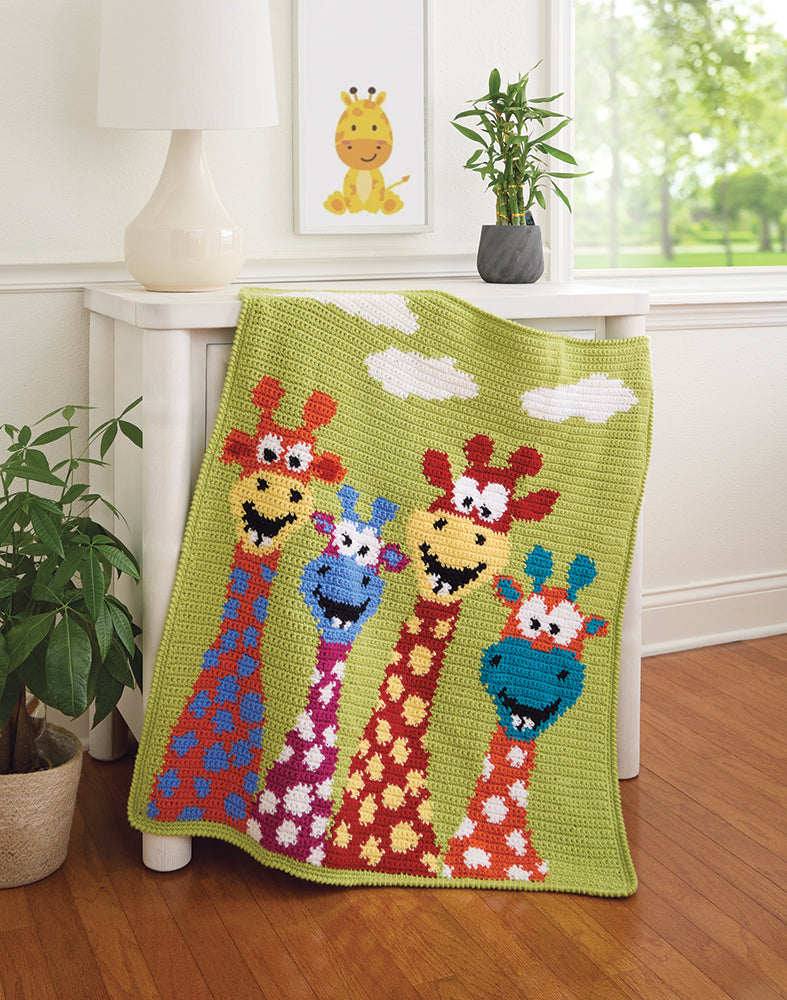 Playful Giraffes Baby Blanket