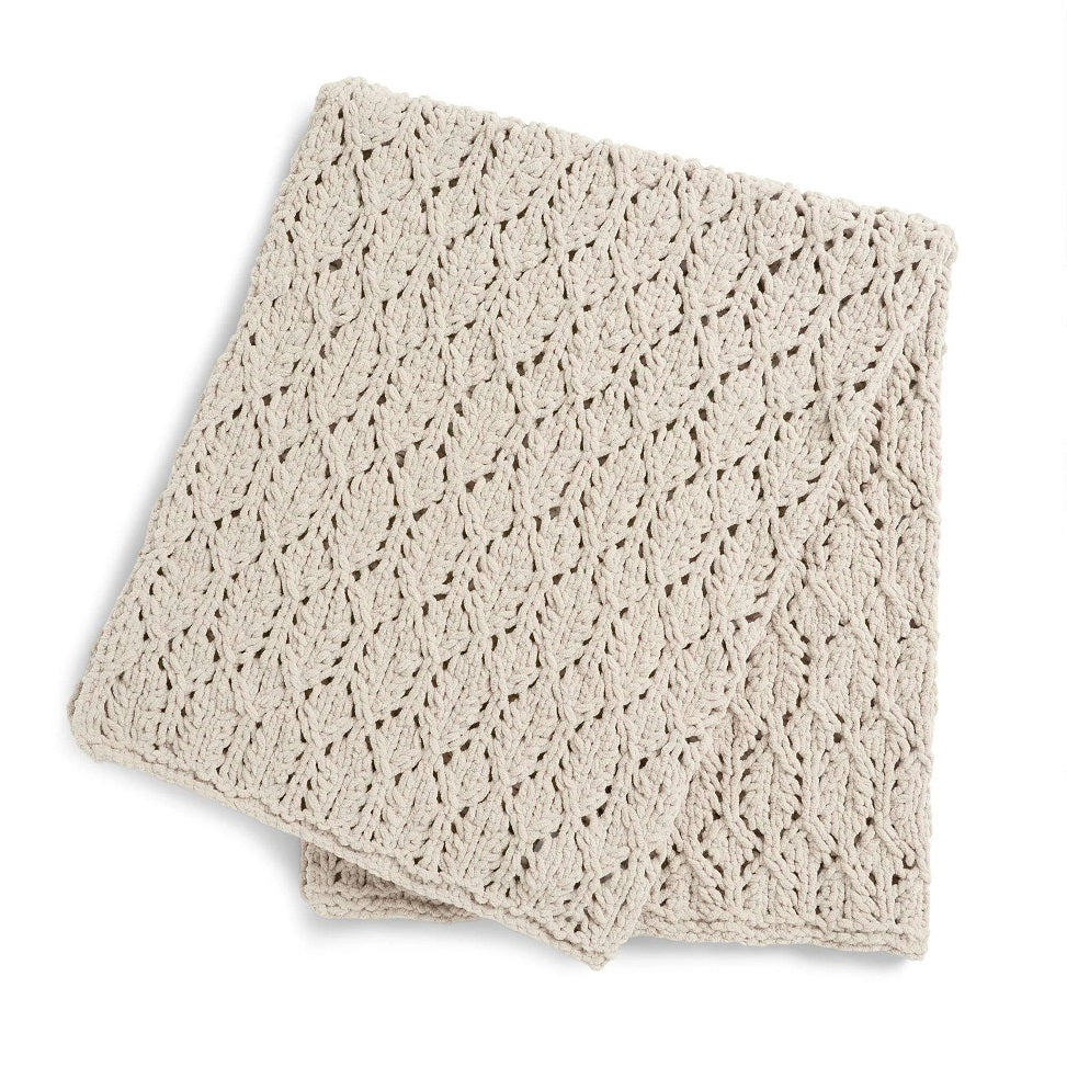 Sea of Lace Knit Blanket