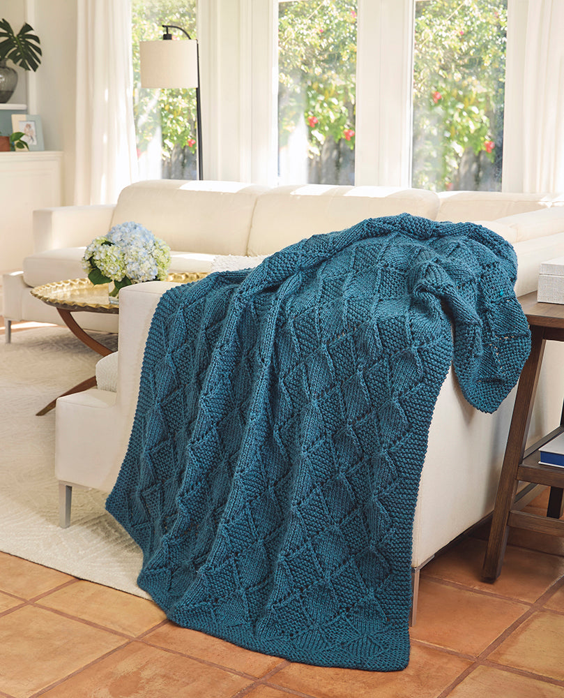 Argyle Knit Throw
