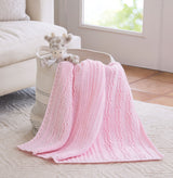 Cabled Hugs Baby Blanket