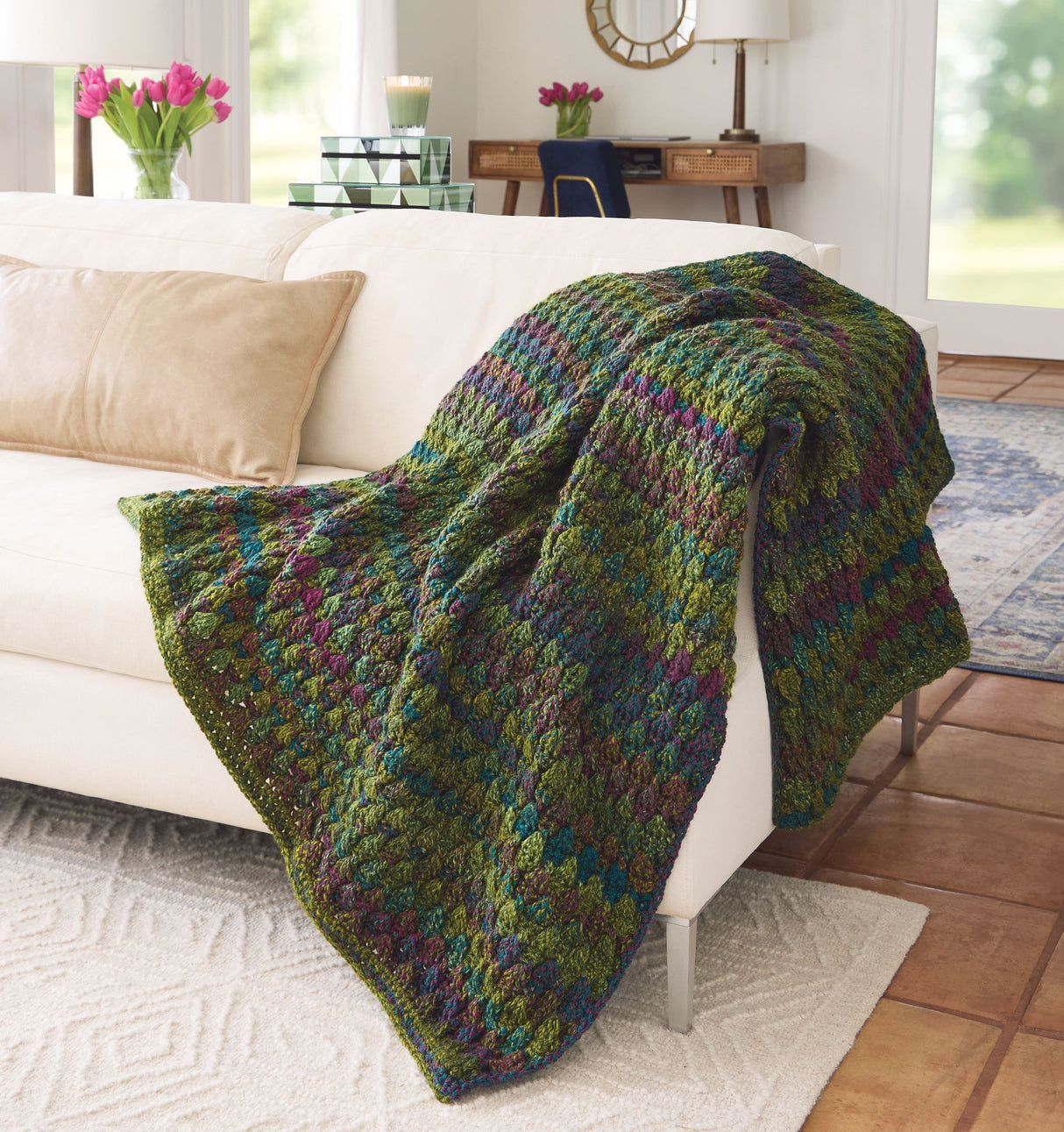 Marvelously Twisted Granny Blanket