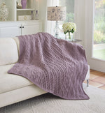 Columnist Cable Crochet Blanket