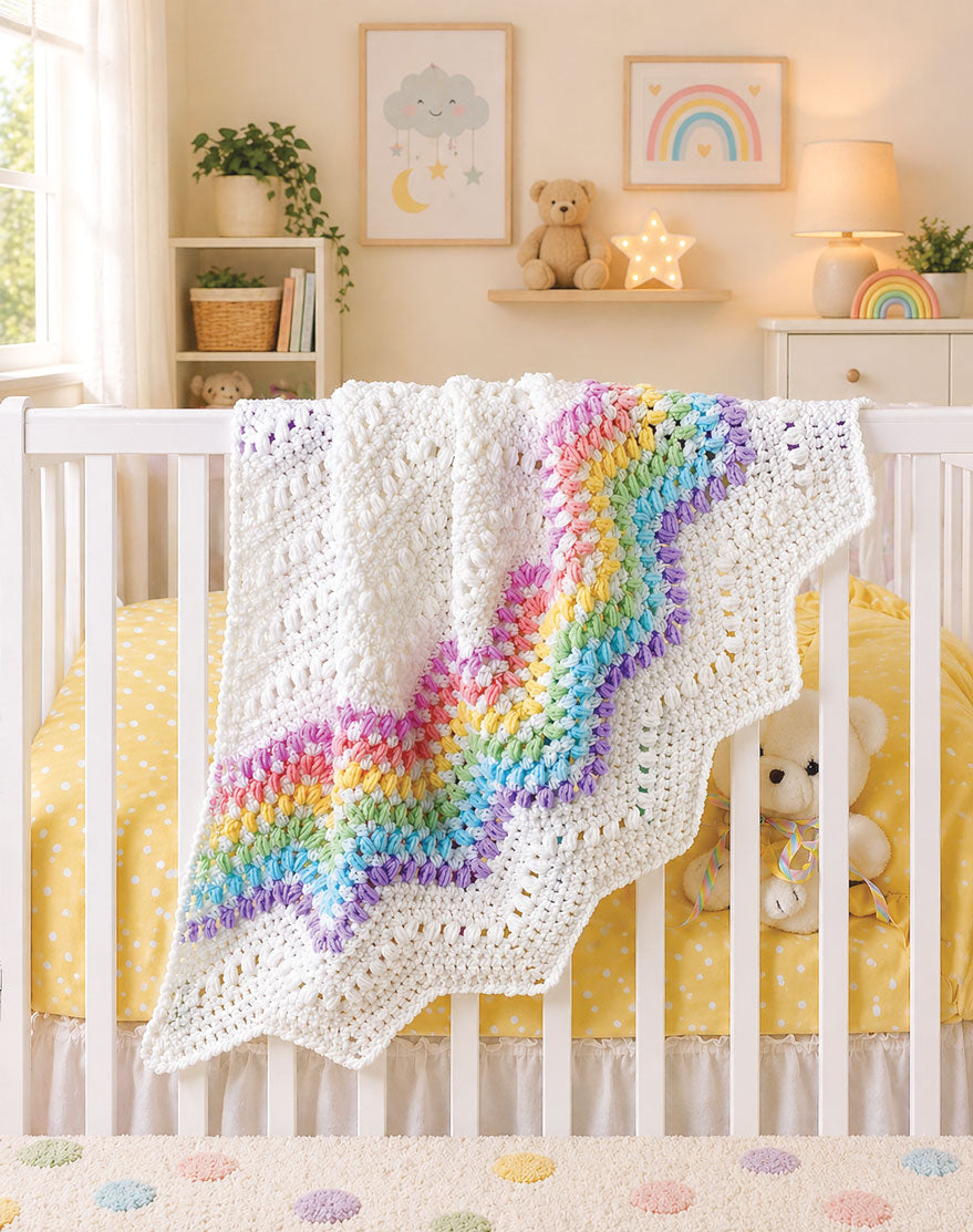 Gumdrop Ripple Baby Afghan