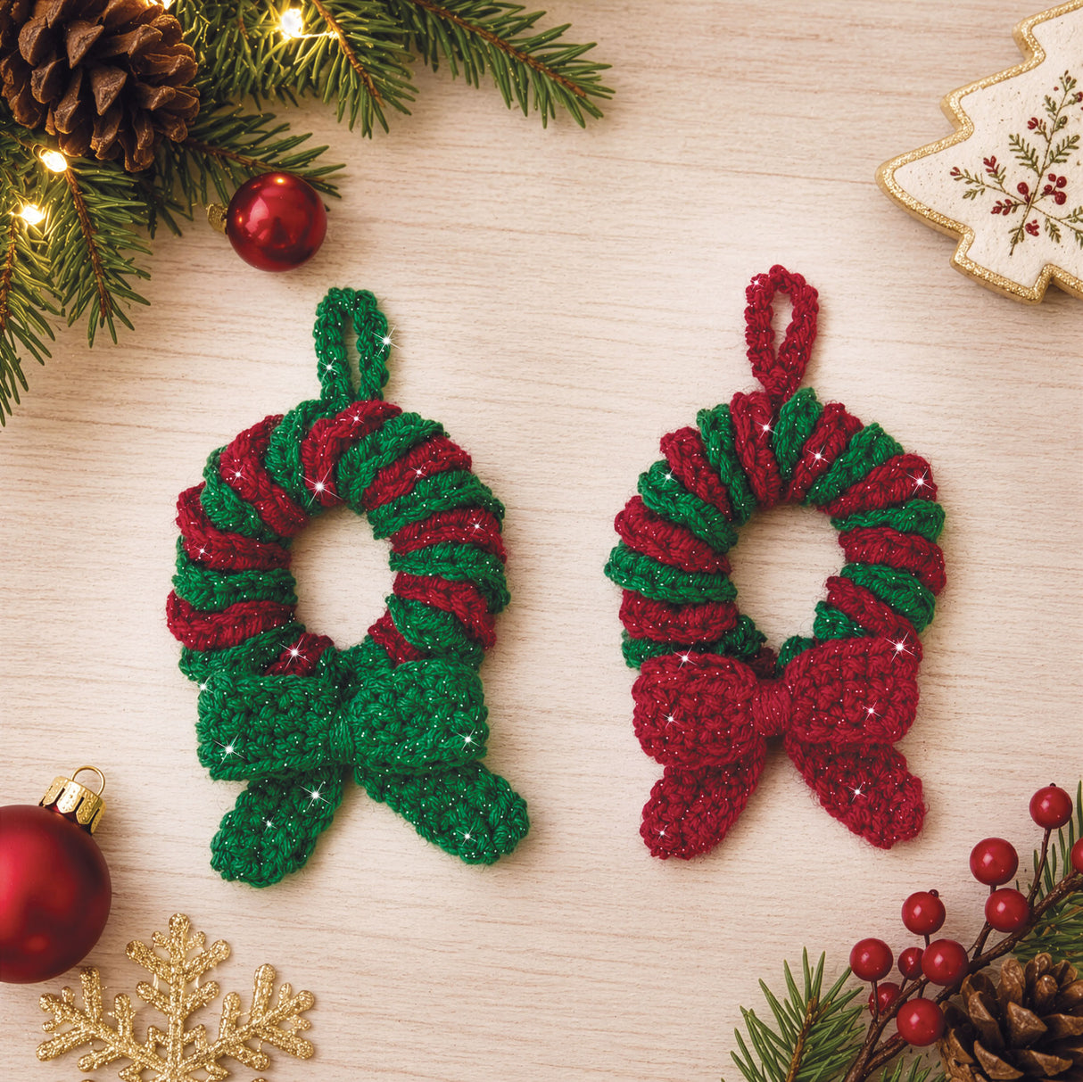 Twirl & Sparkle Wreath Ornaments Kit