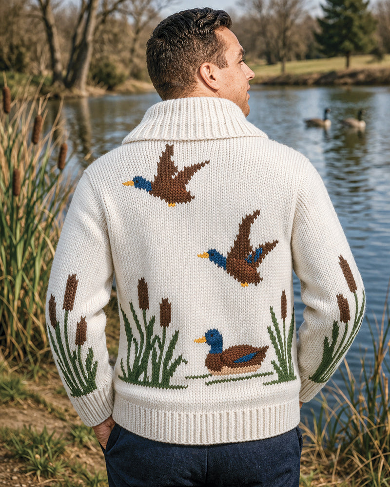 Duck & Cat Tails Cardigan