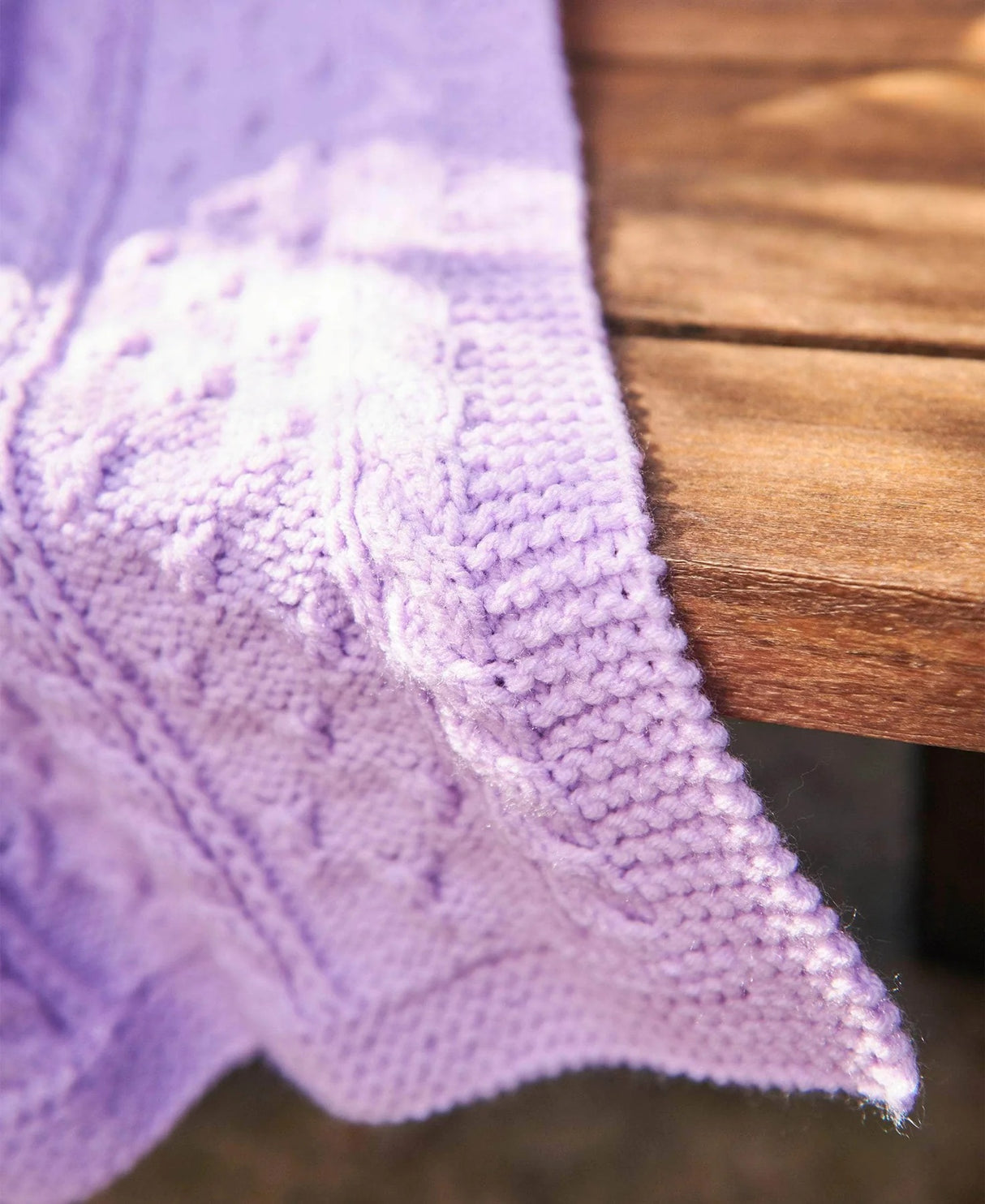 Flower and Cables Throw