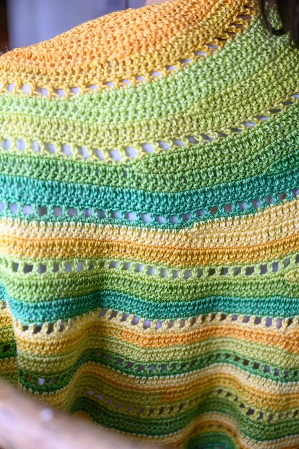 Crescent Eyelet Shawl