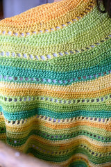 Crescent Eyelet Shawl