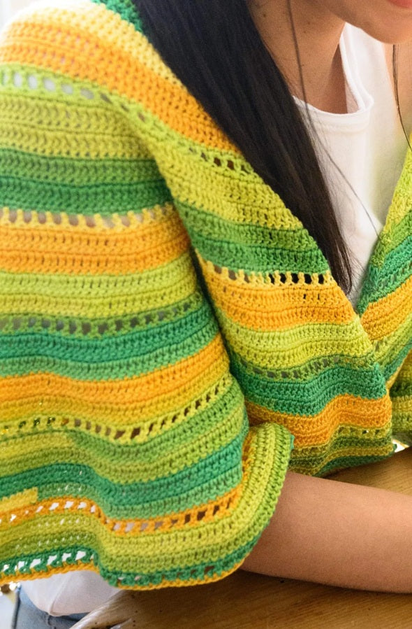 Crescent Eyelet Shawl