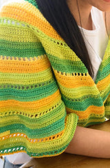Crescent Eyelet Shawl