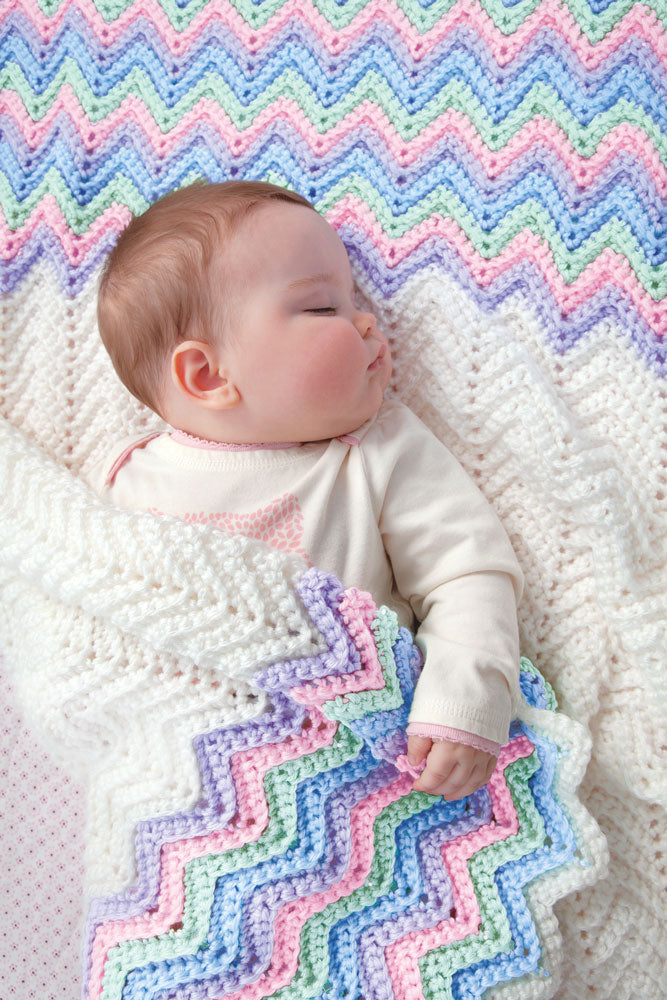 Rainbow Ripple Baby Blanket