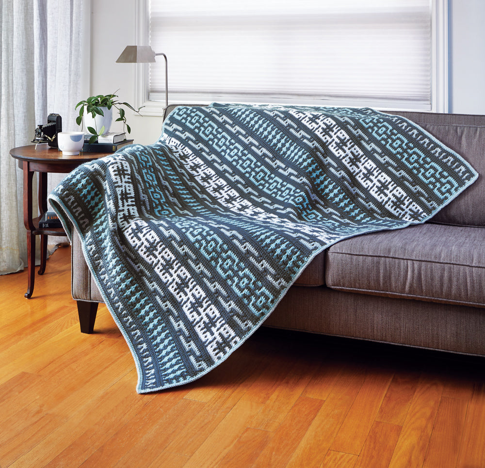 Winter Mosaic Blanket – Mary Maxim Ltd