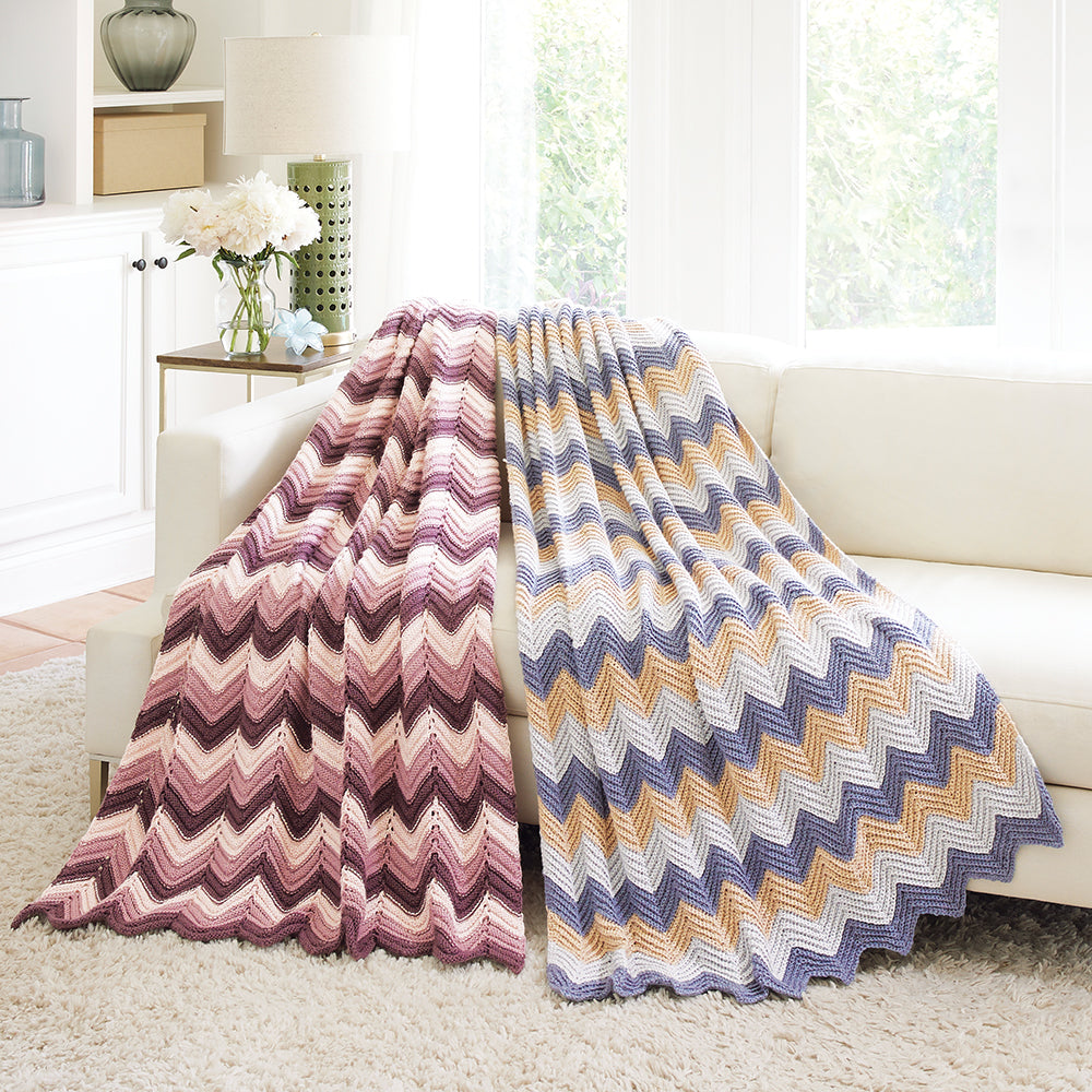 Knit Ripple Afghan Pattern Ripple Afghan Knitting Pattern