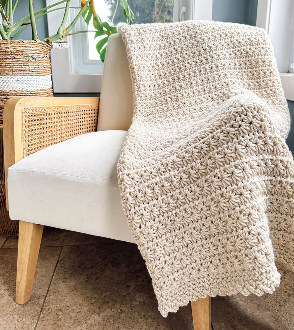 Chunky Star Stitch Blanket - Main Image