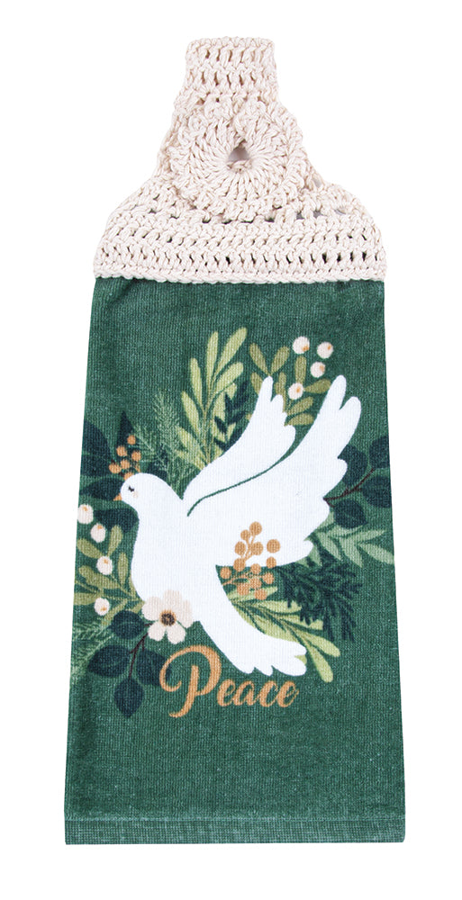 Peace Dove Towel Topper Set