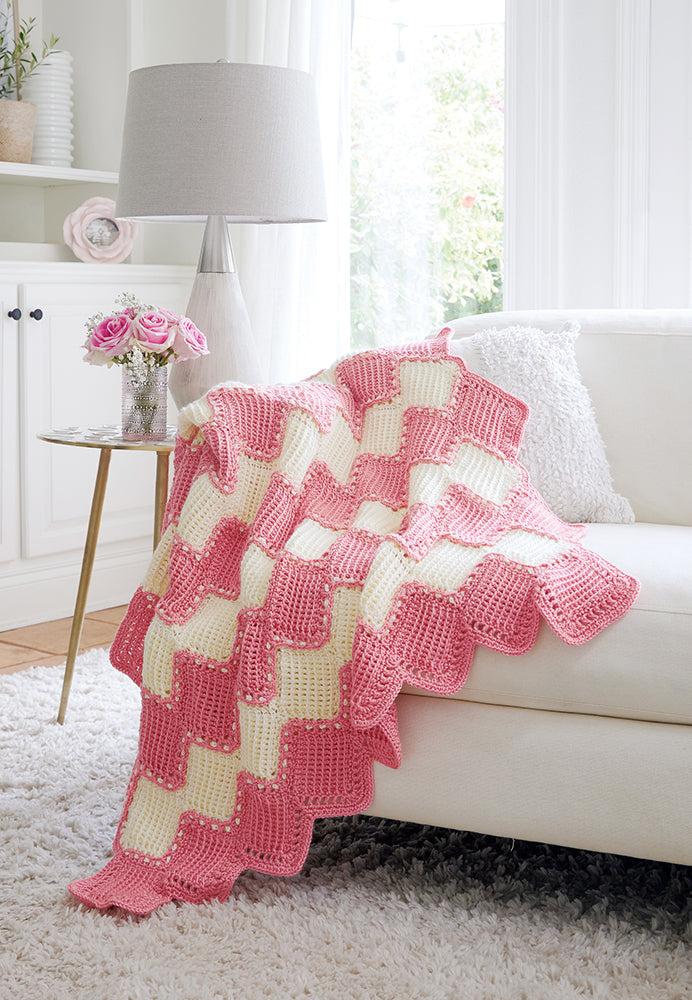Tunisian Diamonds Blanket