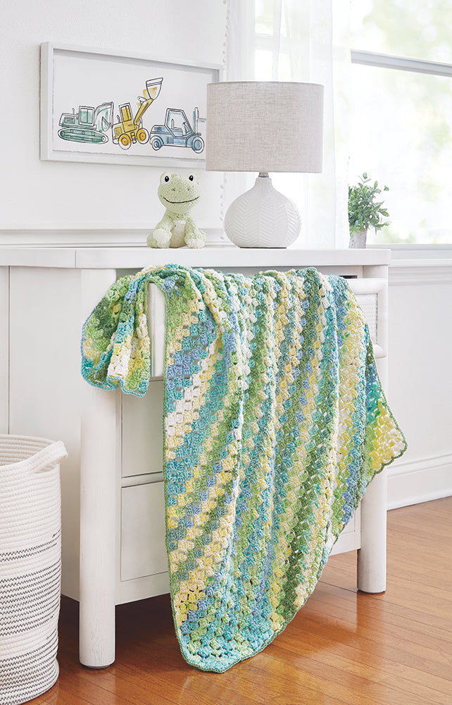 Corner to Corner Clusters Baby Blanket