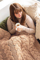 Cozy Cottage Cabled Throw