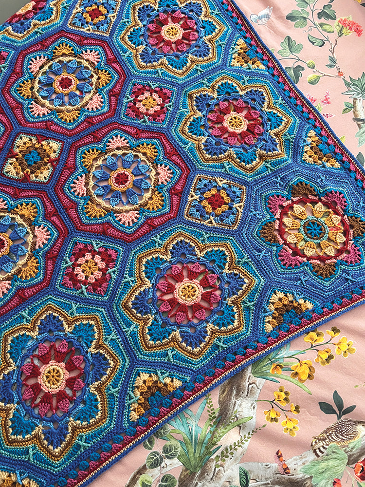 Marrakesh Persian Tiles Throw – Mary Maxim Ltd Marrakesh Persian Tiles Throw – Mary Maxim Ltd