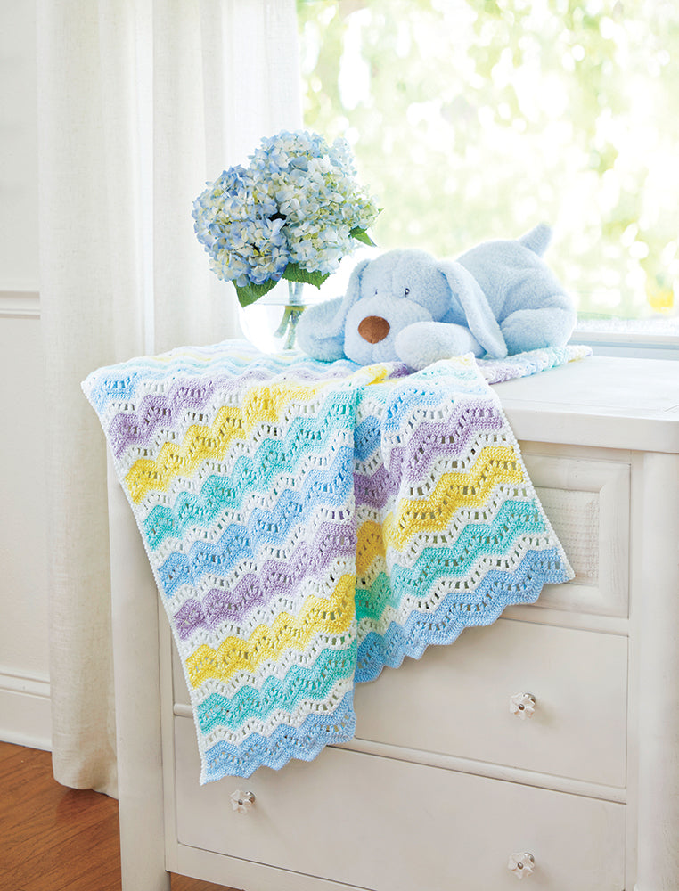 Pastel Ripples for Baby Blanket