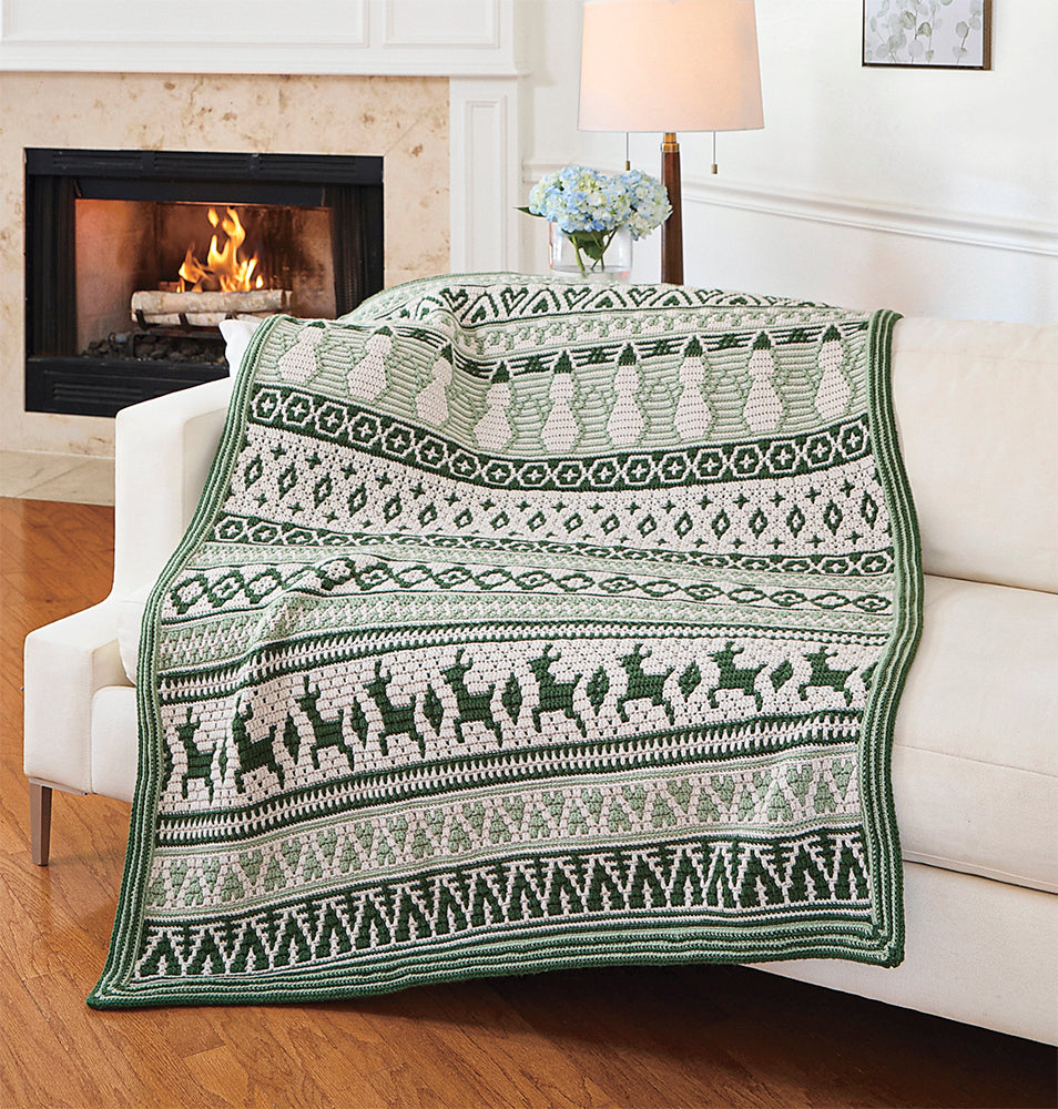 Winter Wonderland Blanket – Mary Maxim Ltd