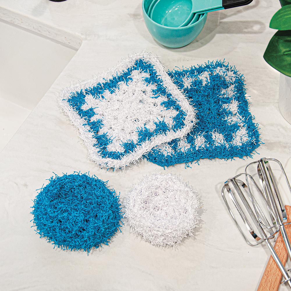 Scrubby & Dishcloth Set – Mary Maxim Ltd