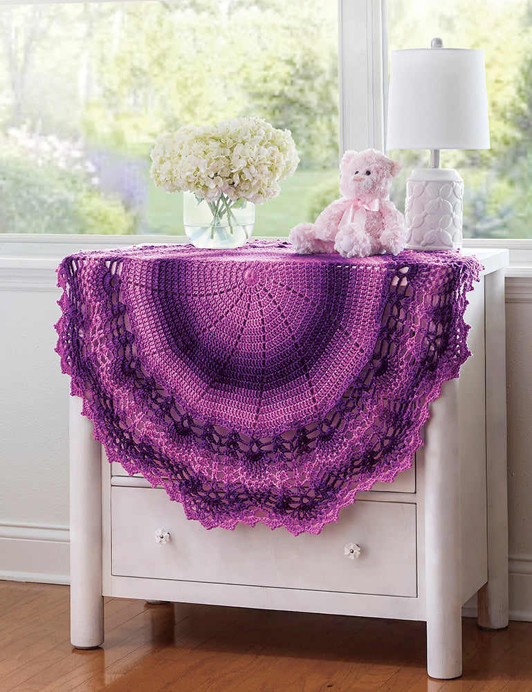 Pineapple Border Baby Blanket