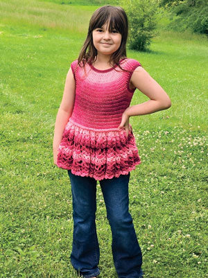 One Golden Glance Ruffled Child's Top